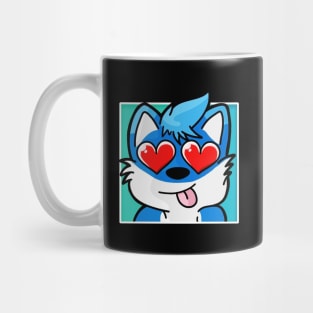 My wolf twitch love emote Mug